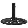 Sturdy Black Umbrella Base - 48x48x33 cm Cast Iron