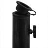 Sturdy Black Umbrella Base - 48x48x33 cm Cast Iron