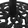 Sturdy Black Umbrella Base - 48x48x33 cm Cast Iron