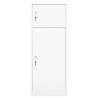 Saddle Cabinet White 53x53x140 cm Steel - Horse Tack Storage