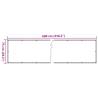 Garden Privacy Screen White 600x75 cm PVC - Hipomarket