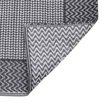 Trendy Outdoor Rug Black 140x200 cm - Stylish & Soft