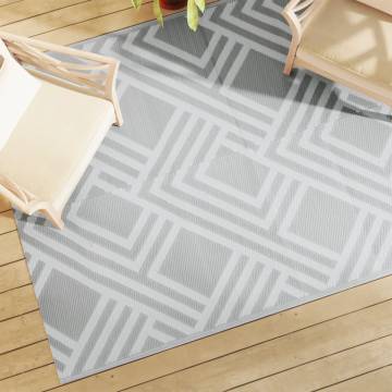 Stylish Grey Outdoor Carpet 160x230 cm - Durable & UV-Resistant