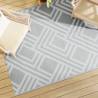 Outdoor Carpet Grey 160x230 cm PP Colour stripe grey Size 160 x 230 cm Quantity in Package 1 