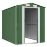 Garden Shed Green 192x274 cm - Durable Galvanised Steel