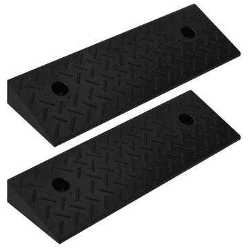 Kerb Ramps 2 pcs 50x17.5x5 cm Rubber - Easy Access & Durable