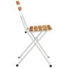 Folding Bistro Chairs 2 pcs - Solid Acacia & Steel