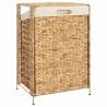 Laundry Basket 44x34x64 cm - Rustic Water Hyacinth Hamper