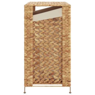 Laundry Basket 44x34x64 cm - Rustic Water Hyacinth Hamper