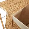 Laundry Basket 44x34x64 cm - Rustic Water Hyacinth Hamper