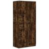 Wardrobe Smoked Oak 90x50x200 cm - Stylish Storage Solution