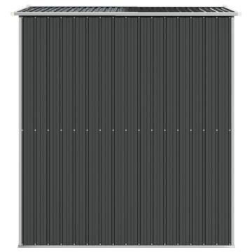 Durable Anthracite Garden Shed - 192x191x223 cm Steel Storage