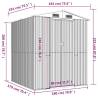 Durable Anthracite Garden Shed - 192x191x223 cm Steel Storage