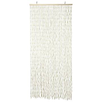 H&S Collection Bamboo Door Curtain 90x200 cm - Natural Elegance