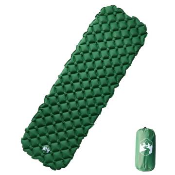 Inflating Camping Mattress 1-Person Green | Hipomarket UK