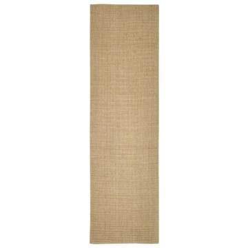 Durable Sisal Rug for Scratching Post - 100x350 cm