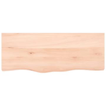 Bathroom Countertop 100x40 cm Solid Oak - Untreated & Unique