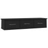 Wall-Mounted Drawer Shelf Black 88x26x18.5 cm - Stylish Storage