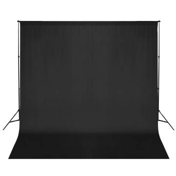 Photo Backdrop Support System 600x300 cm Black - Portable & Versatile