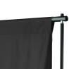 Photo Backdrop Support System 600x300 cm Black - Portable & Versatile