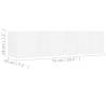 Stylish CD Wall Shelf - White 75x18x18 cm | Hipomarket UK