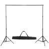 Photo Backdrop Support System 600x300 cm Black - Portable & Versatile