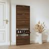 Shoe Cabinet Brown Oak 59x17x169 cm Engineered Wood Colour brown oak Quantity in Package 1 Height 169 cm Number of 