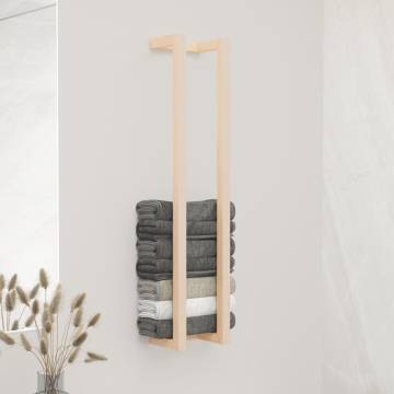 Stylish Pine Towel Rack - Space-Saving Design | HipoMarket