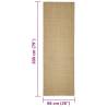 Sisal Rug for Cat Scratching Post | Durable & Versatile 66x200 cm