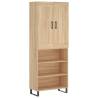 Stylish Highboard Sonoma Oak - Engineered Wood Storage