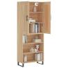 Stylish Highboard Sonoma Oak - Engineered Wood Storage