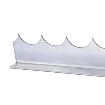 Wall Spikes 4 pcs 1 m Galvanised Steel - Durable Security Solution