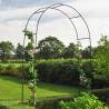 HI Rose Arch Green 140x38x240 cm Steel - Garden Decor