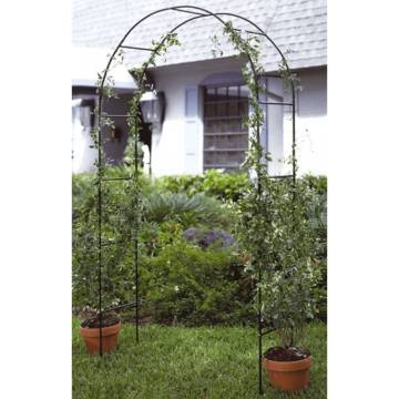 HI Rose Arch Green 140x38x240 cm Steel - Garden Decor