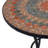 Mosaic Bistro Table Orange/Grey 60cm - Stylish Outdoor Table