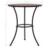 Mosaic Bistro Table Orange/Grey 60cm - Stylish Outdoor Table