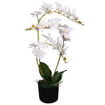 Lifelike Artificial Orchid Plant 65 cm White - HipoMarket