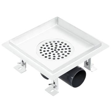 Stylish 2-in-1 Shower Drain - Stainless Steel 18x18 cm