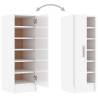 Shoe Cabinet High Gloss White - Stylish Storage Solution