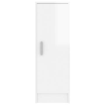 Shoe Cabinet High Gloss White - Stylish Storage Solution