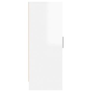 Shoe Cabinet High Gloss White - Stylish Storage Solution