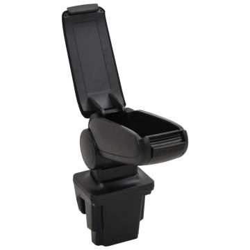 Stylish Car Armrest - Adjustable Black Storage Box | HipoMarket