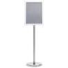 A4 Pedestal Poster Stand - Silver Aluminium Alloy | HipoMarket