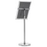 A4 Pedestal Poster Stand - Silver Aluminium Alloy | HipoMarket