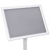 A4 Pedestal Poster Stand - Silver Aluminium Alloy | HipoMarket