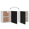 Hanging Cabinets 2 pcs Black - Space Saving Storage Solution