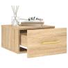 Sonoma Oak Wall-mounted Bedside Cabinets - 2 pcs | HipoMarket