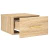 Sonoma Oak Wall-mounted Bedside Cabinets - 2 pcs | HipoMarket