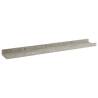 Wall Shelves 4 pcs - Concrete Grey 60x9x3 cm | HipoMarket