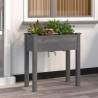 Planter with Liner Grey 71x37x76 cm Solid Wood Fir Colour grey Size 71 x 37 x 76 cm Quantity in Package 1 